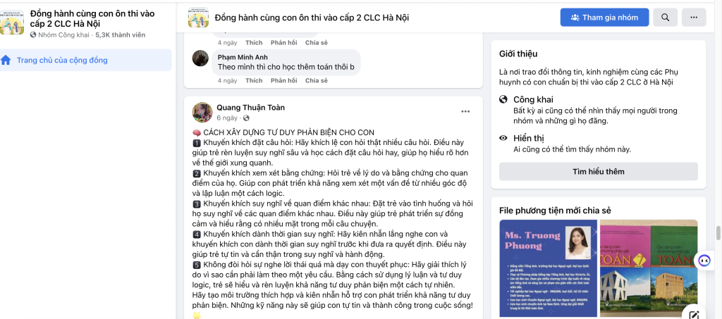 Dịch vụ chăm sóc group facebook