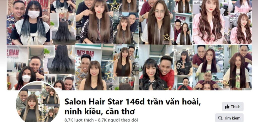 Dịch vụ quảng cáo Facebook cho Hair Salon Star