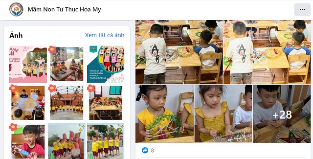 Hiện trạng về content Fanpage của trường Họa Mi khi mới nhận dự án quản lý và chăm sóc Fanpage