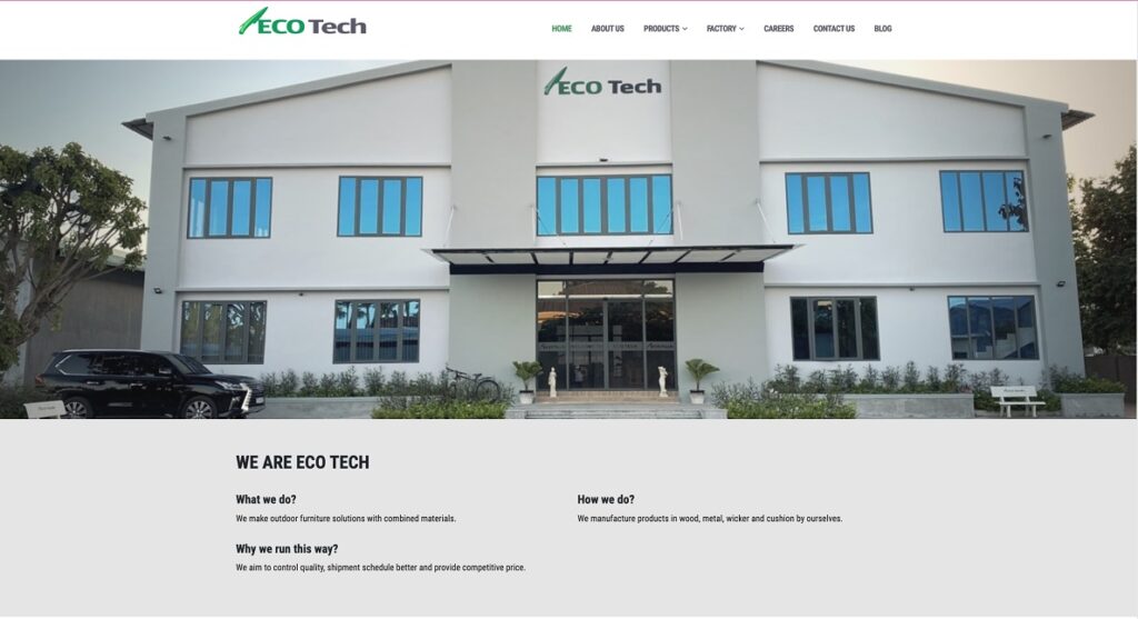 Viết bài SEO đạt chuẩn cho công ty XK nội thất Eco - Tech 