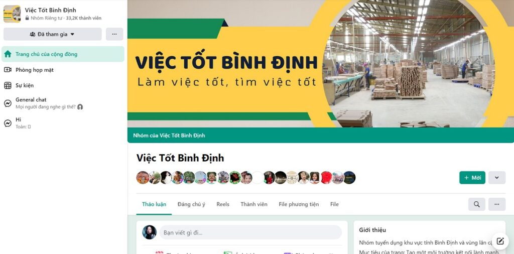 Dự án xây group Facebook cho công ty XK nội thất Eco - Tech 